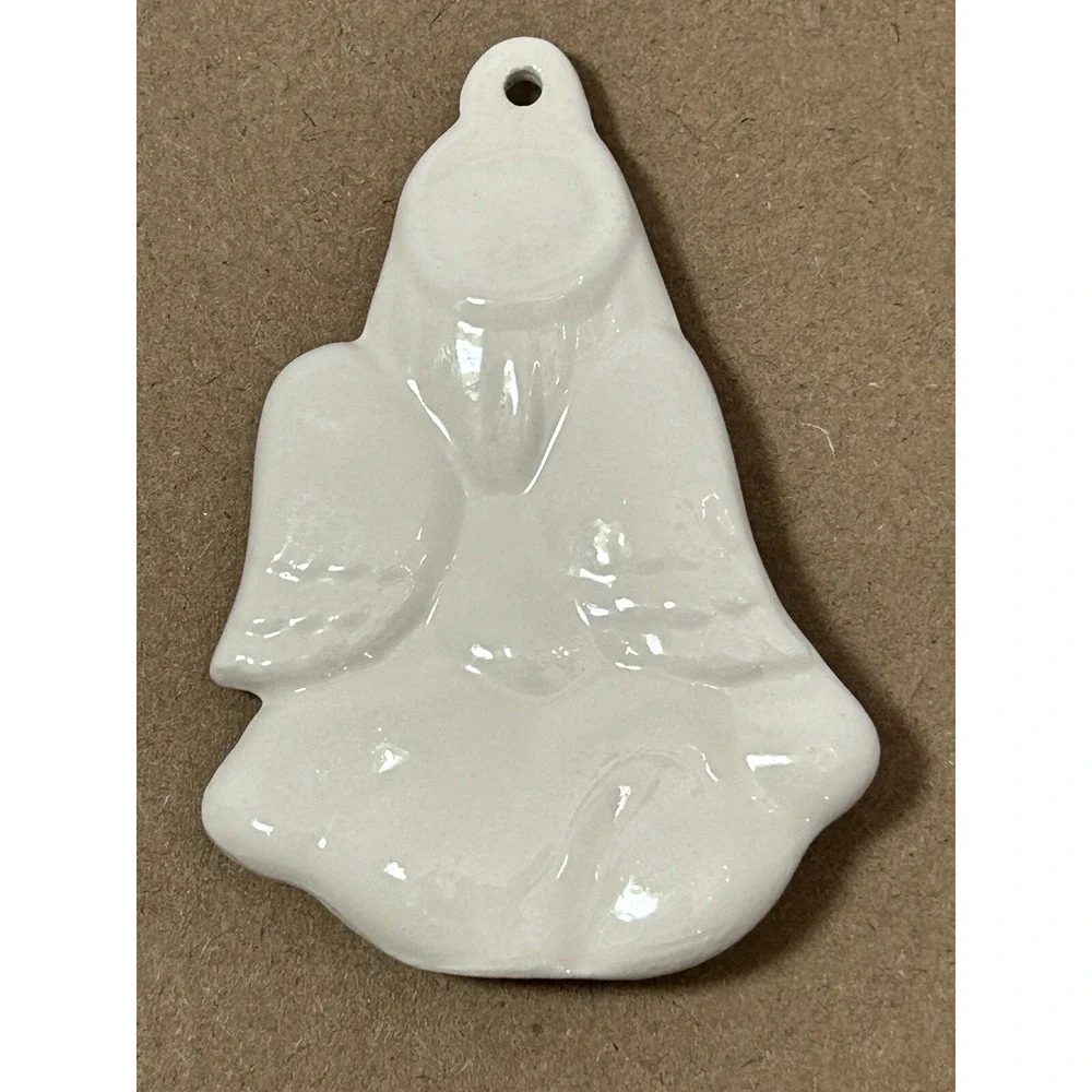 Vintage‎ angel sitting on cloud Christmas tree holiday ceramic 3